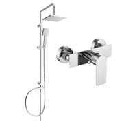 Mexen Alexa Tord conjunto de ducha empotrado con rociador y grifo de ducha, cromo - 71240200-00 6048 5907709181328