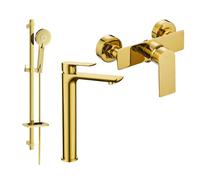 Mexen Alfa DQ40 kit de ducha, dorado - 745714DQ40-50 5283 5907709183360
