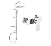 Mexen Alfa Sven conjunto de ducha empotrado con rociador y grifo de ducha, cromo - 745740262-00 6107 5907709181908