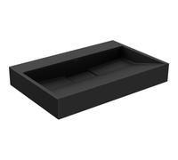Mexen Ava lavabo de sobreponer de conglomerado B/O 70 x 46 cm, negro - 23017070 16456 5907709158580