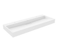 Mexen Ava lavabo de superficie de conglomerado 2/O 120 x 46 cm, blanco - 23011202 16532 5907709158764