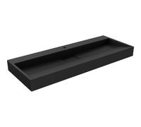 Mexen Ava lavabo sobre encimera de conglomerado 1/O 120 x 46 cm, negro - 23011271 16438 5907709158788