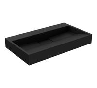 Mexen Ava lavabo sobre encimera de conglomerado B/O 80 x 46 cm, negro - 23018070 16459 5907709158627