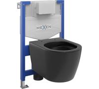 Mexen Carmen conjunto empotrado WC bastidor Fenix XS-F con taza WC, negro mate - 6803388XX85 13061 5907709163782
