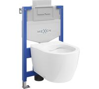 Mexen Carmen conjunto empotrado WC bastidor Fenix XS-U con taza WC, blanco brillo - 6853388XX00 13009 5907709163546