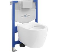 Mexen Carmen conjunto empotrado WC marco Fenix XS-F con taza WC, blanco brillo - 6803388XX00 13060 5907709163775