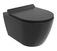 Mexen Carmen inodoro wc Rimless con asiento de caída lenta slim, duroplast, negro mate - 30880185 4415 5907709128958