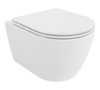 Mexen Carmen taza de inodoro Rimless Tornado con asiento de cierre lento slim, duroplast, blanco brillante - 30880300T 61521 5905315577665