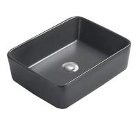 Mexen Catia lavabo sobre encimera 48 x 37 cm, gris oscuro mate - 21314871 1234 5903163389751
