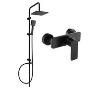 Mexen Cetus Juego de ducha exterior con rociador y grifería de ducha Tord, negro - 744340200-70 6100 5907709181830