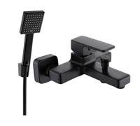 Mexen Cetus R45 grifo de bañera con conjunto de ducha, negro - 74433R45-70 5443 5907709188372