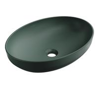 Mexen Cornelia lavabo de sobre encimera 50 x 37 cm, verde oscuro mate - 21885047 15888 5907709157439