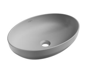 Mexen Cornelia lavabo sobre encimera 50 x 37 cm, gris claro mate - 21885061 15891 5907709157460