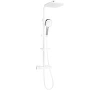 Mexen CQ33 conjunto de ducha empotrado con rociador y grifo termostático, blanco/cromo - 772503395-21 2052 5907709142015