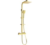 Mexen CQ45 conjunto de ducha empotrado con rociador y grifo termostático, dorado - 772504595-50 2055 5907709142046