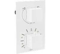 Mexen Cube grifo termostático de bañera-ducha de 2 salidas, blanco - 77502-20 395 5907709118997