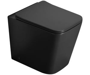 Mexen Cube inodoro de pie Rimless con asiento de cierre suave slim, duroplast, negro mate - 32924085 82926 5905315983824
