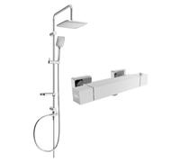 Mexen Cube Sven conjunto de ducha empotrado con rociador y grifo de ducha termostático, cromado - 77200262-00 5987 5907709180710