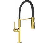 Mexen Dina grifo de cocina, dorado/negro - 672701-57 3101 5907709192898