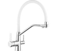Mexen Duo grifo de cocina, cromo/blanco - 671701-02 2158 5907709193345