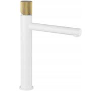Mexen Elba One grifo de lavabo alto, blanco/oro - 74111-25 4582 5907709109902