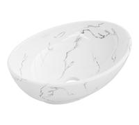 Mexen Elza lavabo de sobreponer 40 x 33 cm, piedra blanca - 21014081 34829 5905315067104