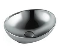 Mexen Elza lavabo sobre encimera 40 x 33 cm, plateado - 21014087 1180 5903163382196