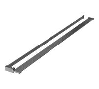 Mexen estante para pared de ducha con toallero, gris pistola cepillado - 800-02-66 50005 5905315077172