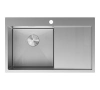 Mexen Exar fregadero de acero inoxidable de 1 seno con escurridor, izquierdo 780 x 480 mm, inox HC - 6433781010L-01HC 79022 5905315982551