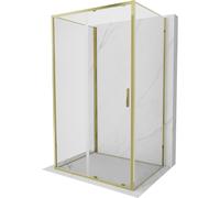 Mexen Exo-3S cabina de ducha de 3 lados corredera 110 x 75 cm, transparente, dorada - 8151-110-075-50-00-3S 98100 5905315145956