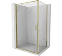 Mexen Exo-B cabina de ducha abatible 90 x 70 cm, transparente, dorada - 817-090-070-50-00 58956 5905315572059