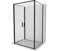 Mexen Exo-B Duo 3S cabina de ducha de 3 paredes abatible 100 x 85 cm, transparente, negra - 814-100-085-70-00-3S 96737 5905315138491