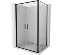 Mexen Exo-B Duo cabina de ducha abatible 120 x 85 cm, transparente, negra - 814-120-085-70-00 91951 5907931002682