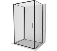 Mexen Exo-BR 3S cabina de ducha de 3 lados abatible 70 x 80 cm, transparente, negra - 8181-070-080-70-00-3S 98446 5905315995063