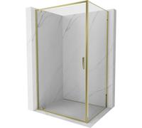 Mexen Exo-BR cabina de ducha abatible 95 x 90 cm, transparente, dorada - 8181-095-090-50-00 58936 5905315572837