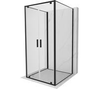 Mexen Exo-BR Duo 3S cabina de ducha plegable de 3 paredes, 90 x 90 cm, transparente, negro - 8182-090-090-70-00-3S 98712 5907931001340