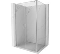 Mexen Exo-BR Duo cabina de ducha abatible 110 x 120 cm, transparente, cromo - 8182-110-120-01-00 92244 5907931011707