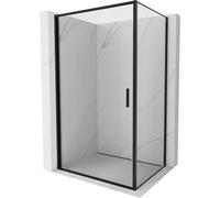 Mexen Exo cabina de ducha abatible 75 x 110 cm, transparente, negra - 817-075-110-70-00 92087 5907931005508