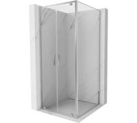 Mexen Exo cabina de ducha abatible 80 x 80 cm, transparente, cromo - 8182-080-080-01-00 54510 5905315406842