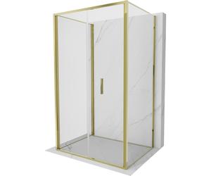 Mexen Exo-F 3S cabina de ducha plegable de 3 lados 85 x 110 cm, transparente, dorada - 816-085-110-50-00-3S 96816 5907931004006