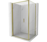 Mexen Exo-F cabina de ducha plegable 110 x 90 cm, transparente, dorada - 816-110-090-50-00 92007 5907931003832