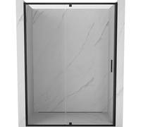 Mexen Exo puertas de ducha abatibles 130 cm, transparentes, negras - 819-130-000-70-00 54915 5905315939845