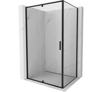 Mexen Exo-R cabina de ducha abatible 125 x 95 cm, transparente, negra - 819-125-095-70-00 54833 5905315409188