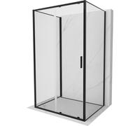 Mexen Exo-S 3S cabina de ducha corrediza de 3 lados 120 x 75 cm, transparente, negra - 8151-120-075-70-00-3S 98537 5905315147028