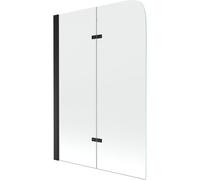 Mexen Felix mampara de baño abatible de 2 hojas 100 x 140 cm, transparente, negro - 890-100-002-70-00 2374 5907709113404