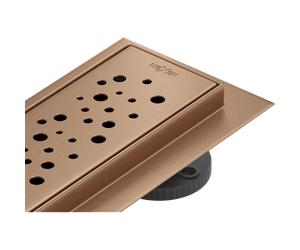 Mexen Flat M12 drenaje lineal de 70 cm, cobre cepillado - 1C21070-15 84089 5905315729453