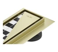 Mexen Flat M13 desagüe lineal 2 en 1 de 50 cm, oro cepillado - 1A10050-15 83957 5905315728593