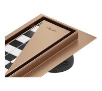 Mexen Flat M13 sumidero lineal 2 en 1 de 70 cm, cobre cepillado - 1C10070-15 84069 5905315729330