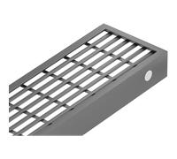 Mexen Flat M33 cubierta para desagüe lineal 90 cm, gris pistola cepillado - 1E33090 83567 5905315990006