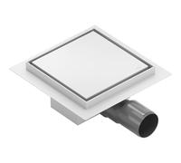 Mexen Flat-Q Desagüe de suelo cuadrado M13 de 12 x 12 cm, blanco - 1210012 83752 5905315986191